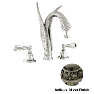 Three holes basin set with Swarovski cr