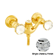 Shower mixer with Swarovski crystal - B