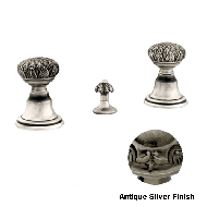 Three holes bidet set - Antique silver 