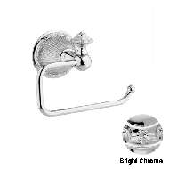 Toilet paper holder - Bright chrome Fin