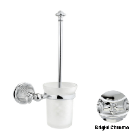 Toilet brush holder - Bright chrome Fin