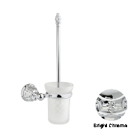 Toilet brush holder - Bright chrome Fin