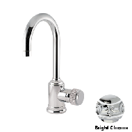 Single lever basin mixer with knob Swar