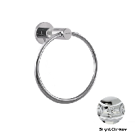 Towel ring 160mm with Swarovski - Brigh