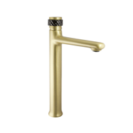 High monolever basin mixer with white p