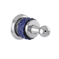 Robe hook with blue porcelain - Bright 