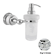 Wall soap dispenser with white porcelai