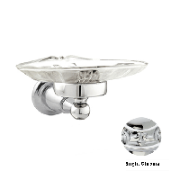 Soap dish holder - Bright chrome Finish