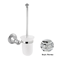 Toliet brush holder - Bright chrome Fin