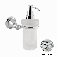 Wall soap dispenser - Bright chrome Fin