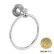 Towel ring 165mm with quartz stone - Go