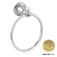 Towel ring 165mm with quartz stone - Go