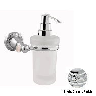 Wall soap dispenser with pink quartz st