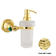 Wall soap dispenser with malachite ston