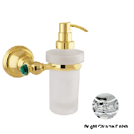 Wall soap dispenser with malachite ston