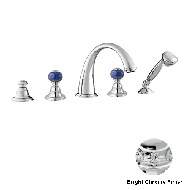 Five holes bath set with lapislazuli st