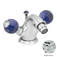 One hole bidet mixer with lapislazuli s