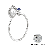 Towel ring 165mm with lapislazuli stone