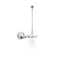 Toilet brush holder with lapislazuli st