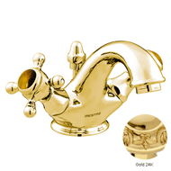 One hole basin mixer with tiger eye sto