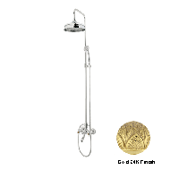 Bath shower set with column and tiger e