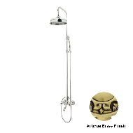 Bath shower set with column and tiger e