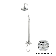 Bath shower set with column and tiger e