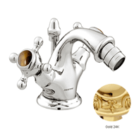 One hole bidet mixer with tiger eye sto