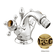 One hole bidet mixer with tiger eye sto