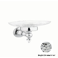 Soap dish holder - Bright chrome Finish