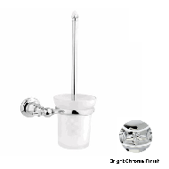 Toilet brush holder - Bright chrome Fin