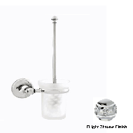 Toilet brush holder - Bright chrome Fin