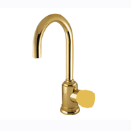 Single lever basin mixer without lever 