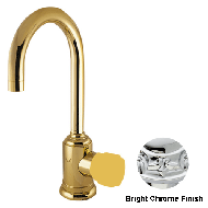 Single lever basin mixer without lever 