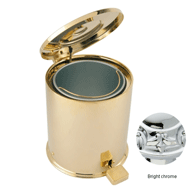 Bathroom brass trash - Bright chrome Fi