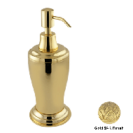 Soap dispenser laurel - Gold 24K Finish