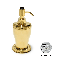 Soap dispenser with Swarovski black cry