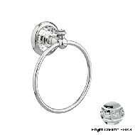 Towel ring diameter 165mm - Bright chro