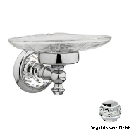 Soap dish holder with crystal - Bright 