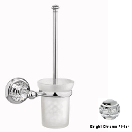 Toilet brush holder - Bright chrome Fin