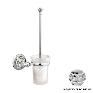 Toilet brush holder with Swarovski crys