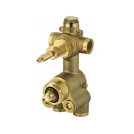 In wall thermostatic system valve with 