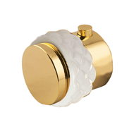 Thermostatic knob kit with Coquette whi