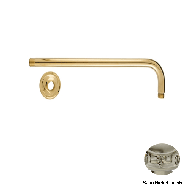 Wall shower arm 1/2" - Satin nickel Fin