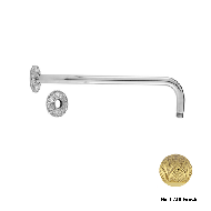 Wall shower arm 1/2" - Gold 24K Finish