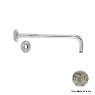 Wall shower arm 1/2" - Satin nickel Fin