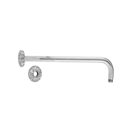 Wall shower arm 1/2" - Antique silver F