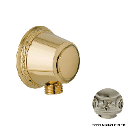 Wall water punch connector 1/2" - Satin