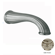 Wall spout - Satin nickel Finish