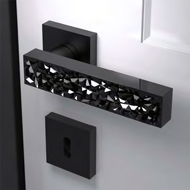KYMI ICE Crystal Door Lever handle - bl